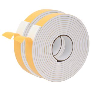 vidaXL Taśma samoprzylepna z pianki 2 szt. Biały 40mm x 5m Pianka CR