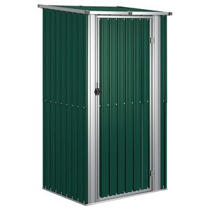 vidaXL Szopa ogrodowa zielona 118,5x97x209,5 cm ocynkowana stal