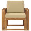 vidaXL Sofa na zewnątrz Lite drewno akacjowe i poliester Naturalny