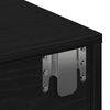 vidaXL P&oacute;łka ścienna z szufladami, czarna, 100x36x19 cm