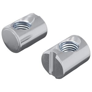vidaXL Śruba beczkowa 2 szt. srebrny M6 x 13 mm Żelazo