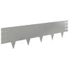 vidaXL Krawężnik do trawnika 20 szt. 100 x 25 cm Stal srebrny