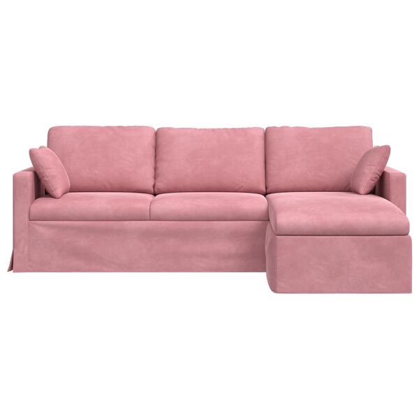 vidaXL Sofa R&oacute;żowy