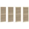 vidaXL Drzwi do szafki 4 pcs Naturalny 140,5 x 2,1 x 59,5 cm