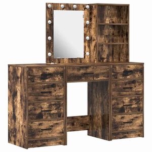 vidaXL Toaletka 3 szt. Brązowy 40 x 41 x 135 cm Drewno inżynieryjne