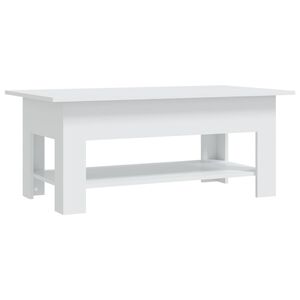 vidaXL Stolik kawowy, biały, 102x55x42 cm, materiał drewnopochodny