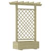 vidaXL Pergola z donicą, 162 x 56 x 204 cm, drewno