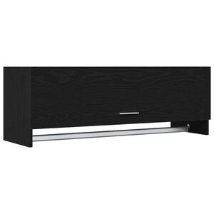 vidaXL Garderoba Czarny Dąb 100 x 32,5 x 35 cm Drewno inżynieryjne
