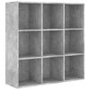 vidaXL Regał na książki, szarość betonu, 98x29x97,5 cm