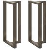 vidaXL Nogi do stołu barowego w kształcie litery T 2 szt. Czarne 60x35x(110-111) cm Stal