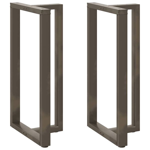 vidaXL Nogi do stołu barowego w kształcie litery T 2 szt. Czarne 60x35x(110-111) cm Stal