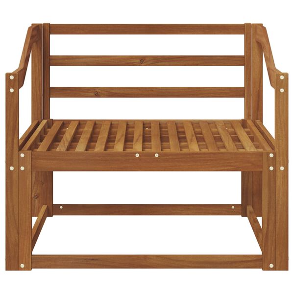 vidaXL Środkowa sofa ogrodowa Lite Drewno Akacji Naturalny