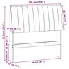 vidaXL Tapicerowane wezgłowie Czarny 100 cm Lite drewno sosnowe