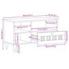vidaXL Szafka pod telewizor Naturalny 80 x 33,5 x 46 cm Drewno z mango