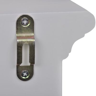 vidaXL Wisząca szafka kuchenna z przeszklonymi drzwiami, biała
