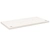 vidaXL Blat biurka, biały, 80x40x2,5 cm, lite drewno sosnowe