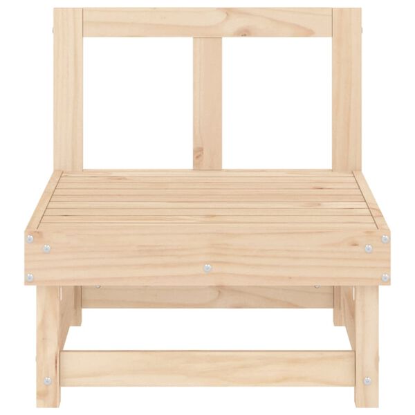 vidaXL Ogrodowa sofa środkowa, lite drewno sosnowe