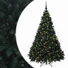 vidaXL Sztuczna choinka ciemnozielona z bombkami 240 cm 300 LED