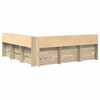 vidaXL Ł&oacute;żko z Biblioteczką z p&oacute;łką dąb sonoma 180 x 200 cm