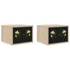 vidaXL Ścienny stolik nocny BREMEN 2 szt. dąb Sonoma 36 x 33 x 25 cm