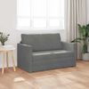 vidaXL Sofa Bed 110cm Ciemnoszary Aksamit