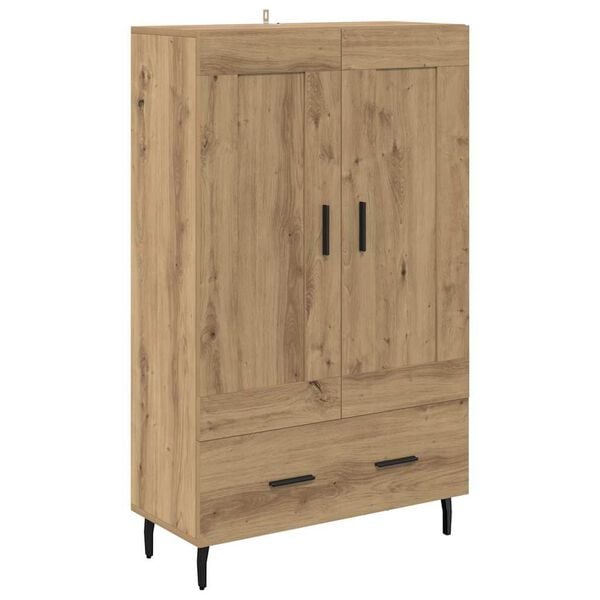 vidaXL Highboard z szufladą Dąb rzemieślniczy 69,5 x 31 x 115 cm