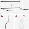 vidaXL Markiza zwijana Antracyt 450 &times; 350 cm Poliester i aluminium