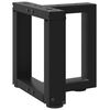 vidaXL Nogi do stolika kawowego w kształcie litery T 2 szt. Czarne 30x25x(30-31) cm Stal