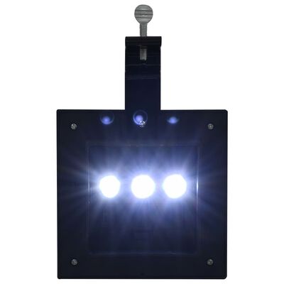 vidaXL Kwadratowe lampy solarne na zewnątrz, 6 szt, LED, 12 cm, czarne