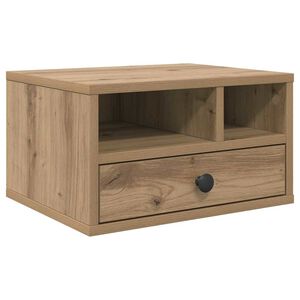 vidaXL Stojak na drukarkę Dąb rzemieślniczy 40 x 32 x 24 cm