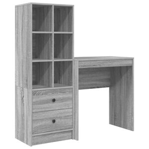 vidaXL Biurko Szary Sonoma 115,5 x 40 x 127 cm 2 szt.