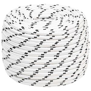vidaXL Wielofunkcyjna lina gospodarcza 14 mm 25 m Biały Poliester