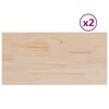 vidaXL Blaty do stołu, 2 szt., 60x30x1,7 cm, prostokątne, sosnowe
