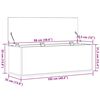 vidaXL Skrzynia do przechowywania Stare drewno 102 x 35 x 35 cm