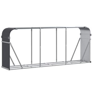 vidaXL Uchwyt na drewno antracytowy 234x45x100 cm ocynkowana stal