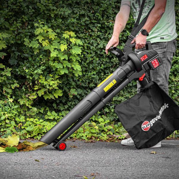 ELEM Garden Technic Akumulatorowa dmuchawa, odkurzacz i rozdrabniarka