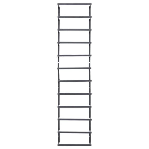 vidaXL Stojak na ręcznik, czarny, 24x12x96 cm, stalowy