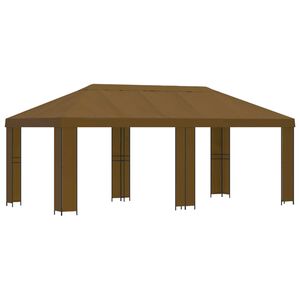 vidaXL Altana ogrodowa 6 x 3 m Szarobeżowy Poliester i Stal 190 gsm