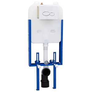 vidaXL Rama montażowa Biały Stal