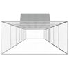 vidaXL Woliera dla kur, 14 x 2 x 2 m, galwanizowana stal