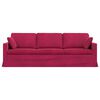 vidaXL Sofa Czerwone wino 228 x 78 x 80 cm Aksamit