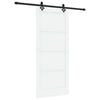 vidaXL Drzwi przesuwne Biały i czarny 86 x 198,5 cm