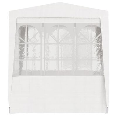 vidaXL Namiot imprezowy ze ściankami, 2x2 m, biały, 90 g/m²