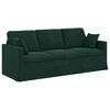 vidaXL Sofa Ciemna zieleń