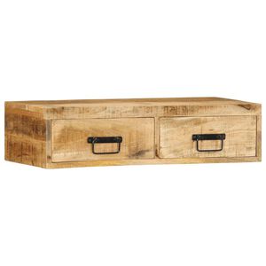vidaXL Ścienna szafka pod TV, 80x30x19 cm, surowe drewno mango
