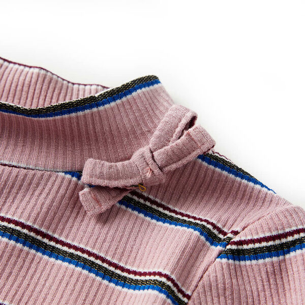 Koszulka dziecięca z długimi rękawami, jasny r&oacute;ż, 104