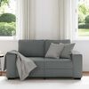 vidaXL Sofa 2-osobowa Ciemnoszara 120 cm Tkanina