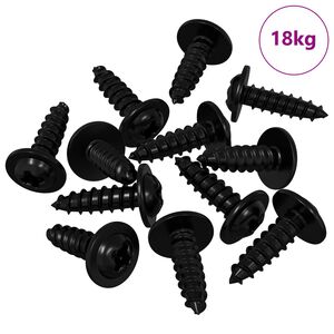 vidaXL Wsuwany gw&oacute;źdź 16364 pcs Czarny 3,5 x 12 mm Żelazo
