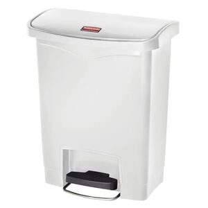 Rubbermaid Kosz z pedałem Slim Jim, 30 L, biały