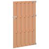 vidaXL Brama ogrodowa 100 x 180 cm WPC i aluminium brązowy